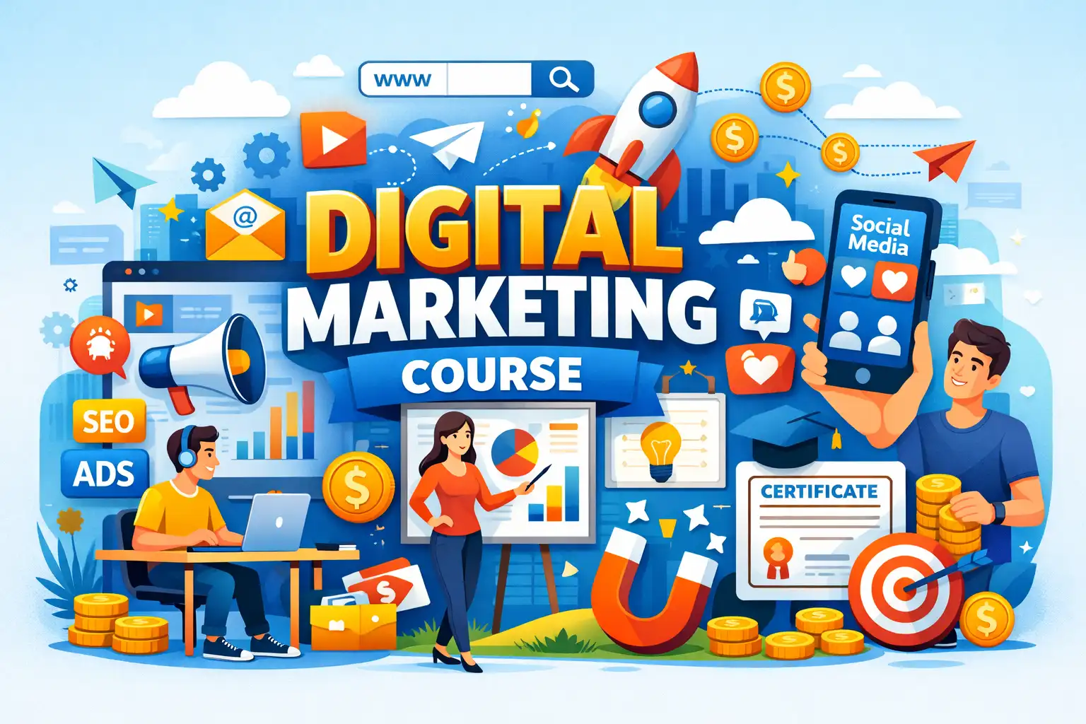 Digital marketing course near me 