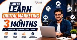 How to Learn Digital Marketing in 3 Months | A Complete Diploma Course Guide